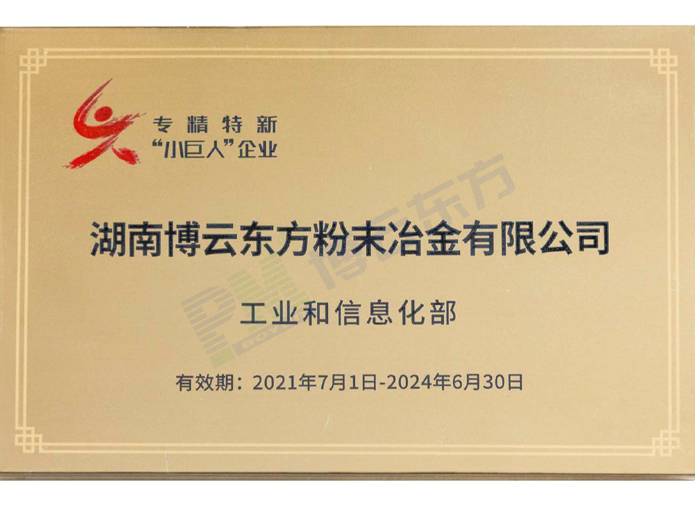 國(guó)家級(jí)專精特新“小巨人”